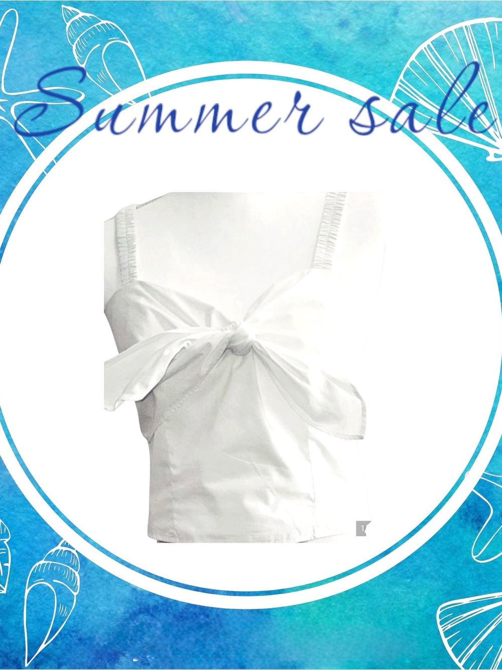 Express White Tie-Front Crop Tank